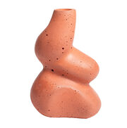 Pink concrete Glob candle holder